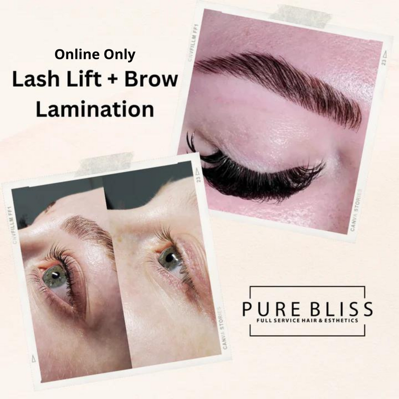 Brow Lamination, Lash Lift & Tint - Online Only